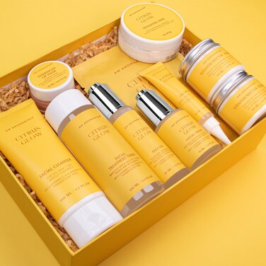 Complete 10-Piece Skin Care Set Rich in Orange Essential Oil, Vitamin C, Vitamin E  Hydrating, Revitalizing, and Nourishing Facial Treatment &ndash; Achieve Radiant and Youthful Skin