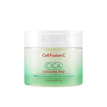Cell Fusion C Post Alpha Cica Cooling Toner Pad, Redness Relieving &amp; Cooling Korean Toner Pads, Centella Asiatica and Madecassoside, 70 Pads / 6.08 fl.oz.