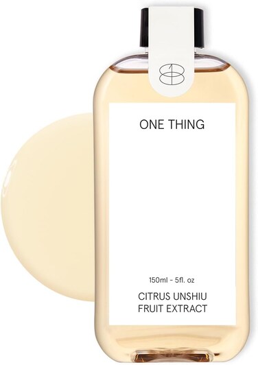 ONE THING Citrus Unshiu Fruit Toner (Tangerine Extract) 5.07 Fl Oz   Hydrating Revitalizing Facial Extract, Uneven Dull Skin, Vitamin C   Acne Scars Dark Spots Pigmentation   Vegan Korean Skin Care