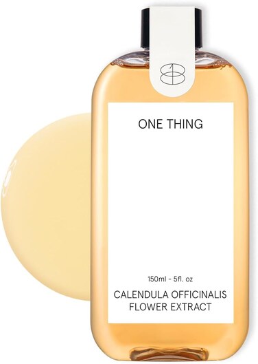 ONE THING Calendula Officinalis Flower Extract Toner 5.07 Fl Oz   Hydrating Soothing Vegan Facial Extracto, Smooth Soft Sensitive Oily Acne Prone Skin, Barrier Relief Sebum Control   Korean Skin Care