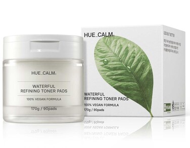 Waterful Refining Toner Pads for Sensitive Skin, Hydrating &amp; Calming with Kombucha Essence, 100% Vegan, Cruelty-Free, Natural Ingredients Toner Pad for Pore Care &amp; Anti-Aging, Korean Skincare -90 pads