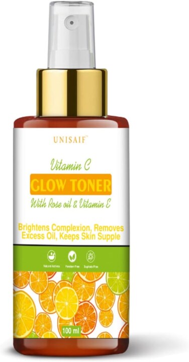 Vitamin C Toner for Face &ndash; Vitamin C Glow Sensitive Skin Toner   Facial Toner for Brighter Smoother Skin   Face Toner for Women &amp; Men (3.38Fl oz 100 ml)
