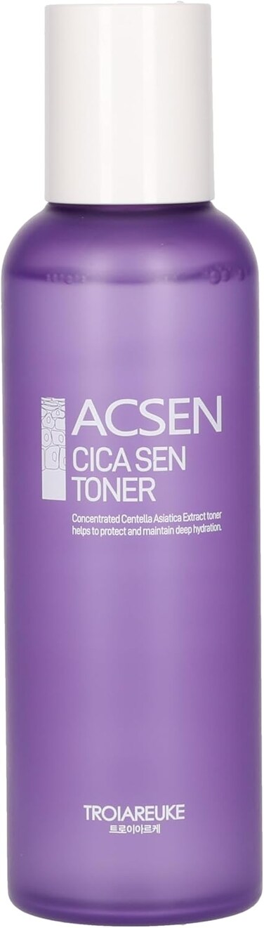 TROIAREUKE ACSEN CICA SEN Toner - Hypoallergenic, Relieve &amp; Ultra-Soothing Effect for Sensitive, Trouble Skin, High CICA Concentrated Formula