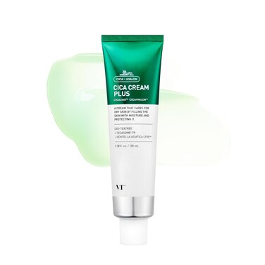 VT COSMETICS Cica Cream Plus, Hydrating &amp; Calming Face Moisturizer with Centella Asiatica, Lightweight Soothing Cream for Acne, Oily, Dry and Sensitive Skin, Korean Skincare for acne prone skin
