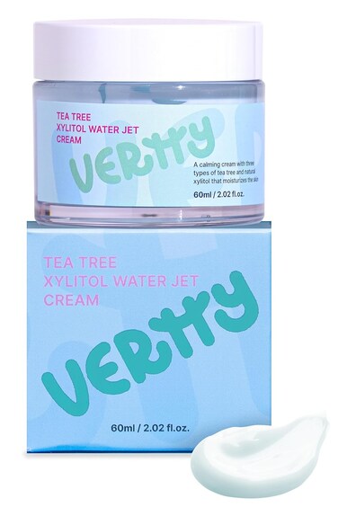 vertty Tea Tree XYLITOL Hydrating Facial Cream   Cooling, Redness Relief, Moisturizing Water Cream   Non-Comedogenic Moisturizer for Face   Long-lasting Hydration   Teens &amp; Kids Skin Care (2oz)