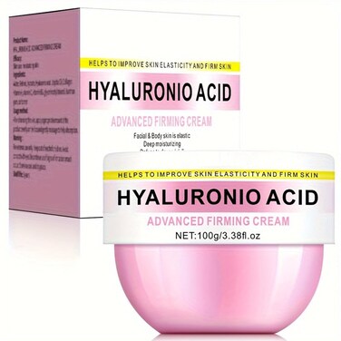 Hyaluronic Acid Moisturizer, Hyaluronic Acid Advanced Firming Face Cream, Skin Tightening Cream For Body - Day and Night Facial Skin and Body Care Anti-Aging Anti- Wrinkle Cream,3.38 Fl oz