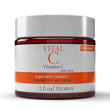 Advanced Vitamin C Face Moisturizer Cream/Lotion - Anti-Oxidant, Hydrating Day &amp; Night Cream to Reduce Wrinkles, Fine Lines, Dark Circles &amp; Dark Spots   2 Fl Oz