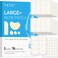 Large Pimple Patches for Face, XL Acne Patches 60 x 20 mm, Big Hydrocolloid Bandages for Body, Forehead, Chin, Neck Zit Breakouts, Hydrocolloid Patch (Strip, Contoured, Dot 5 Sizes 96 Count)