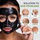 Blackhead Remover Mask, Black Charcoal Peel Off Face Mask, Deep Cleansing Mask for Face Nose Black Head Acne Pores, Purifying Facial Mask with Pimple Extractor and Face Mask Brush (3.5 fl.oz)