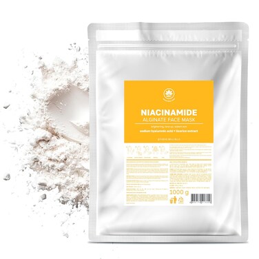 Name Skin Care Alginate Powder Face Mask with Niacinamide and Peptide Complex - 2.2lb, 40 Applications - Peel Off Korean Beauty Natural Fascial Skincare - Hydrating Moisturizing Exfoliating Kit