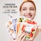 FARMSKIN Superfood Salad Sheet Mask Set of 6   Korean Face Mask Sheets w/Mangosteen, Broccoli, Carrot, Coconut, Blueberry &amp; Tomato   Refreshing, Nourishing &amp; Cruelty-Free Face Mask Skincare Set