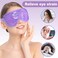 ONLYSKY BEAUTY Cold Eye Mask Cooling Gel Eye-Mask Reusable Ice Hot Eye Mask for Dry Eyes, Eye relax and Pressure Release for women &amp;Men (Purple)