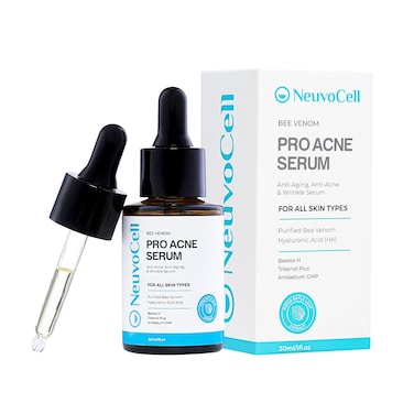 Bee Venom Pro Acne Serum, Bee Tox Facial Serum, Anti-Aging, Acne, Wrinkle Serum, Hydrating Serum for Face Skincare, Hyaluronic Acid, Trikenol Plus, Antisebum, Face Beauty Serum, 1fl.Oz