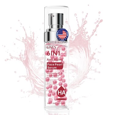 Unes Hyaluronic Acid Serum for Face,Pluming,Wrinkle Reducing,Deeply Hydrates and Smoothes Dry, Sensitive Skin,Fragrance-Free for Women and Men 1.69 Oz