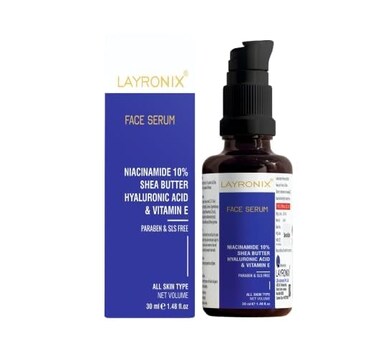 Niacinamide Serum for Face Antioxidant Ampoule - for Excess Oil, Large Pores, Uneven Skin Tone, Dullness - Centella Asiatica + Ceramides + Vitamin E + Hyaluronic Acid + Beta-Glucan