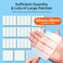 Large Pimple Patches for Face, 7 Sizes XL Acne Patches, Big Hydrocolloid Bandages for Body, Chin, Forehead, Chest, Back Zit Breakouts, Hydrocolloid Patch (Strip, Square, Dot 126 Count)