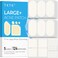 Large Pimple Patches for Face, 60 x 30 mm XL Acne Patches, Big Hydrocolloid Bandages for Body, Back, Forehead, Chin, Neck Blemish Zit Breakouts (Oval, Square, Dot 5 Sizes 124 Count)
