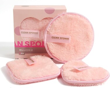 3 Pack Reusable Makeup Remover Pad, Microfiber Washable Beauty Makeup Removing Pads Facial Cleansing Cloths Facial Make Up Removal Wipes