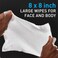 Medline Ignite Mens Body Wet Wipes, Extra Thick 8" x 8" Shower Wipes, Energizing Scent, 10 Count (Pack of 3)