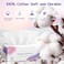 Disposable Face Towel 200 Count, Soft Cotton Face Clean Towels, Dry Wipes Facial Cloths Towelettes for Washing and Drying, Lint Free Facial Tissue for Skincare, Makeup Remover and Cleansing