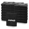 52 Pcs Black Makeup Washcloths - 13x13 Inch Microfiber Makeup Remover Towels - Reusable Soft Absorbent Face Cloth - Facial Cleansing Remover Washcloths for Women Skin Cleaning