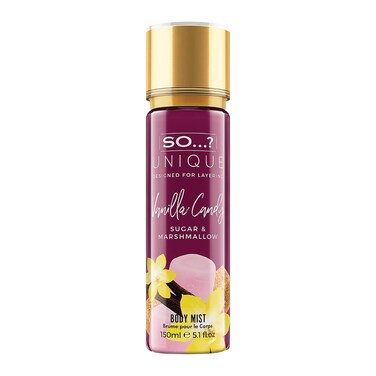 So...? Unique Vanilla Candy Body Mist - Delightful Perfume for Women - Sweet, Fruity Vanilla Perfume with Peach and Rose - Gifts for Women - 5.1 oz