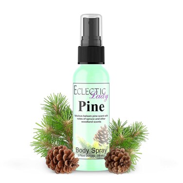 Pine Body Spray (Double Strength), 2 ounces, Body Mist for Women with Clean, Light &amp; Gentle Fragrance, Long Lasting Perfume with Comforting Scent for Men &amp; Women, Cologne with Soft, Subtle Aroma For