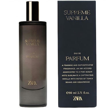 Zara Supreme Vanilla Perfume for Women EDP Eau De Parfum 80 ML (2.7 FL. OZ)