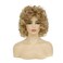 Short Blonde Curly Wig for White Women Natural Looking Synthetic Halloween Cosplay Costume Wig