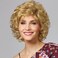 Short Blonde Curly Wig for White Women Natural Looking Synthetic Halloween Cosplay Costume Wig