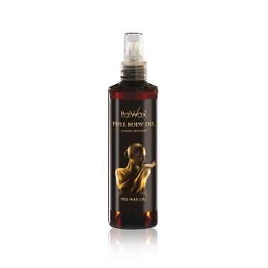 Italwax Luxury Full Body Oil - 250ml / 8.45fl.oz - Prepare the skin for the waxing procedure - Guarantees easy wax application​