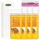 Roll On Wax Kit - Hair Removal Cartridges, 4 Pack Honey Wax Rollers with 50 Strips and 20 After-Wax Treatment Wipes