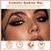 BOKO Eyebrow Wax, 2pcs Brow Freeze Wax for Long-Lasting Brow Lift, Waterproof Eyebrow Shaping Kit for Women, Brown