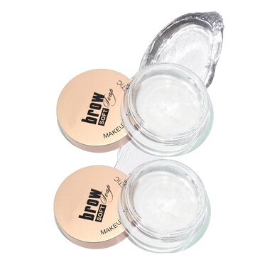 BOKO Eyebrow Wax, 2pcs Brow Freeze Wax for Long-Lasting Brow Lift, Waterproof Eyebrow Shaping Kit for Women, Brown