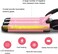 3 Triple Barrel Ceramic Tourmaline Curling Iron Wand with LCD Temperature Display - 1 Inch Crimping Waver, Dual Voltage