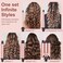 5 in 1 Curling Wand Set, Three Barrel Curling Iron Set with 3 Barrel Curling Iron and 4 Interchangeable Ceramic Curling Wand(0.5&rdquo;-1.25&rdquo;), Fast Heating, Include Glove &amp; 2 Clips