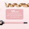 Thin Curling Iron, 3/8 Inch Small Curling Iron Wand for Short &amp; Long Hair, Square Tube Ceramic Small Barrel Curling Iron Rapid Heating for Tight Curls, Include Glove