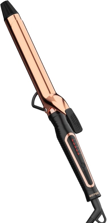 UOTEK Curling Iron 1 Inch Long Barrel Curling Iron Ceramic Wand Curler up to 450&deg;F Curling Iron for Long Hair Small Waves Dual Voltage for Home &amp; Travel