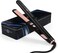 Straightener and Curler 2in1 with LCD Display 15s Fast Heating Ultra hot for American and African Hair Constant high Heat Adjustable Temperature Healthy Styling Tool for All Hairstyles (Rose Gold)