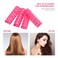 Syhood 24 Pcs Snap Hair Roller, Small Plastic Rollers Curlers with Rat Tail Comb for Long Short Hair Styling Tool(0.59 x 2.28 Inch,Pink)
