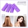 Syhood 24 Pcs Snap Hair Roller, Small Plastic Rollers Curlers with Rat Tail Comb for Long Short Hair Styling Tool(0.79 x 2.67 Inch,Purple)