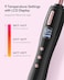 Wavytalk 3/8 Inch Small Curling Iron, Small Curling Iron Wand for Short &amp; Long Hair, Ceramic Small Barrel Curling Iron with Adjustable Temperature, Include Heat Resistant Glove (Rose Pink)