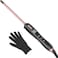 Wavytalk 3/8 Inch Small Curling Iron, Small Curling Iron Wand for Short &amp; Long Hair, Ceramic Small Barrel Curling Iron with Adjustable Temperature, Include Heat Resistant Glove (Rose Pink)