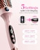 Wavytalk Thermal Brush, Blowout Boost 1.5 inch Heated Round Brush for Blowout Look, Dual Voltage, Pink, Sakura, Tourmaline Ceramic, Negative Ion Technology, 5 Temperature Settings, Less Damage