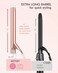 WEEYUM 3/4 Inch Curling Iron, Long Barrel Curling Wand for Hair, Ceramic Tourmaline Hair Curling Iron Double Voltage(100-240V)