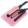 Large Silicone Heat Resistant Mat for Hair Tools, Heat Pad for Curling Iron, Iron Flat Appliances Hair Styling Tools, Portable Vanity Pad Accessories/Organizer (Pink)