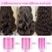 Self grip hair roller set,35pcs,DIY Hair,3 Sizes Rose Red Hair Roller 1 Set,Large Curling Iron with Curling Clip and Comb,For Long, Medium, Short, Thick, Fine Hair Curl Bangs