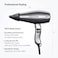 Valera, Swiss Silent Jet 8600, Professional Hairdryer, Ionic Hairdryer with Powerful AC-Performance Motor, 6 Temperature and Airflow Settings, Flexible Anti-Twisting Cable, 1875 W, Platinum Gray