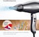 Valera, Swiss Silent Jet 8600, Professional Hairdryer, Ionic Hairdryer with Powerful AC-Performance Motor, 6 Temperature and Airflow Settings, Flexible Anti-Twisting Cable, 1875 W, Platinum Gray