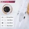 Folding Hair Dryer Compact Travel Blow Dryer Professional Salon Hair Dryer Small Hair Dryer 3 Heat Settings Lightweight Mini 8x7inch for Men and Women (White)